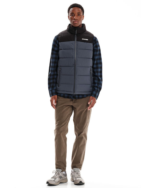 Sleeveless Winter Jacket Puffer Waterproof Dark Grey