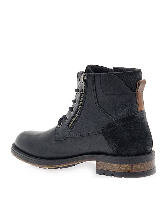 Leather Black Men's Boots