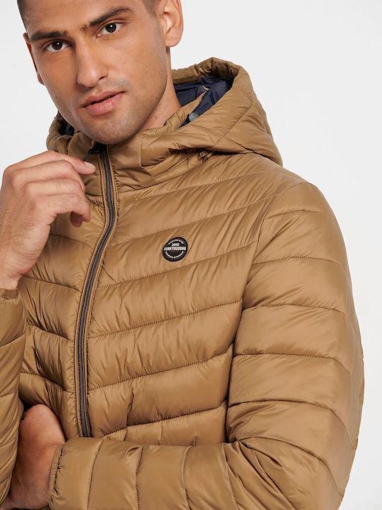 Winter Jacket Puffer Brown