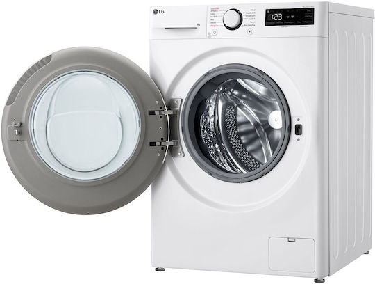 LG Πλυντήριο Ρούχων 9kg με Τεχνολογία Ατμού 1400 Στροφών TurboWash F4R5009TSWW