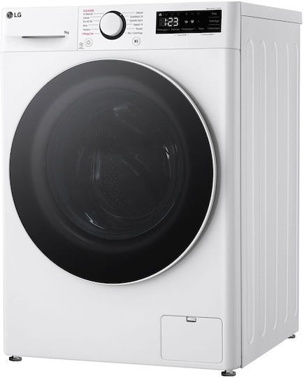 LG Πλυντήριο Ρούχων 9kg με Τεχνολογία Ατμού 1400 Στροφών TurboWash F4R5009TSWW