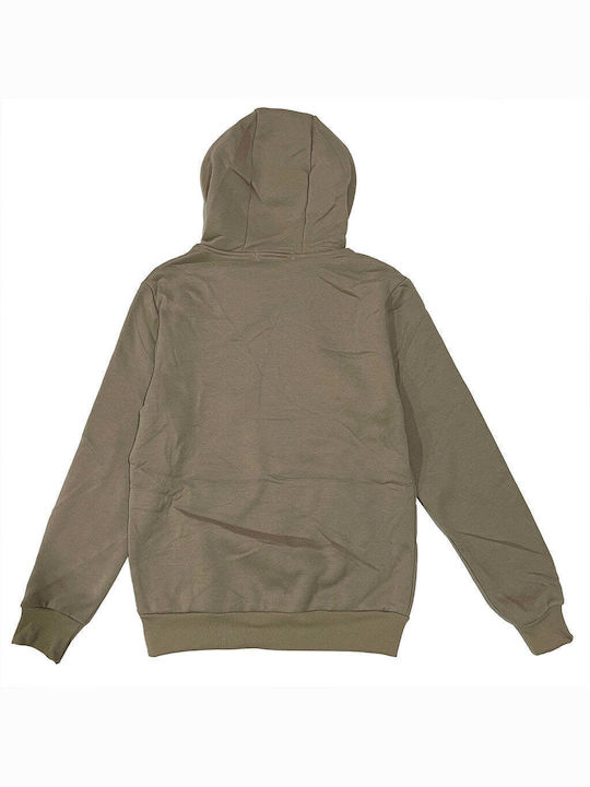 Ustyle Men's Sweatshirt with Hood Beige