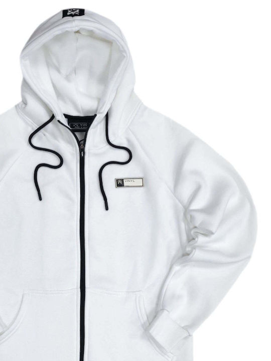 White Hooded Cardigan