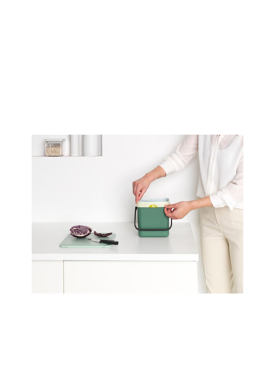 Brabantia Sort&Go Пластмаса Банята кошче 3лт Зелен