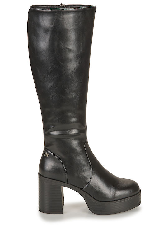 Damenstiefel mit hohem Absatz Schwarz