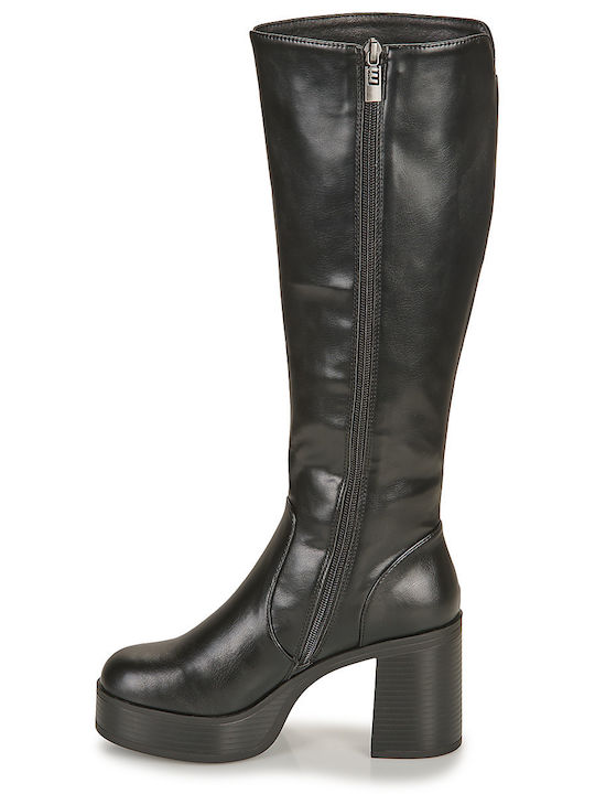 Damenstiefel mit hohem Absatz Schwarz