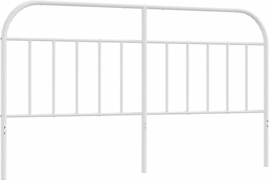 vidaXL Metallic White Bed Headboard 187x100cm