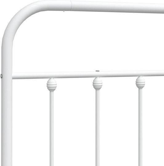 vidaXL Metallic White Bed Headboard 187x100cm