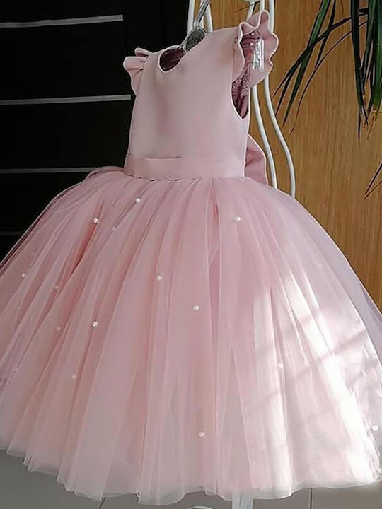 Rochie pentru Copii Fără mâneci Din tul Roz