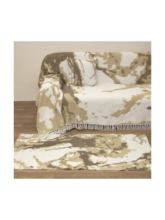 Viopros Χαλί Ορθογώνιο Μπεζ 65x140cm