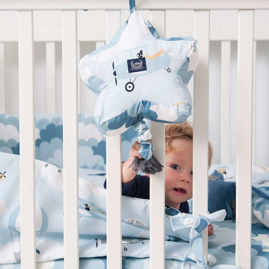 La Millou Crib Decorative Pillow with Music Blue