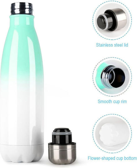 Koupakoupa Mickey Fuck Off Recyclable Bottle Thermos Stainless Steel BPA Free 500ml Green