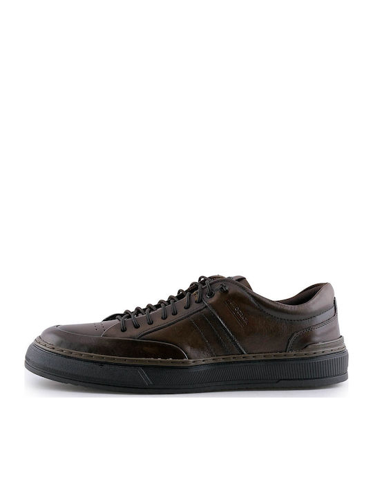 Herren Freizeitschuhe Braun Leder