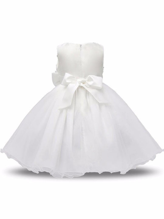 TakTakBaby Kids Dress Tulle Sleeveless White