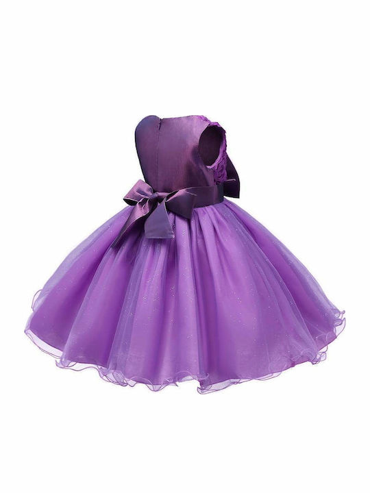 Children's Dress Sleeveless Tulle Pink