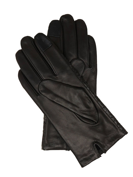 Calvin Klein Women's Leather Gloves Black