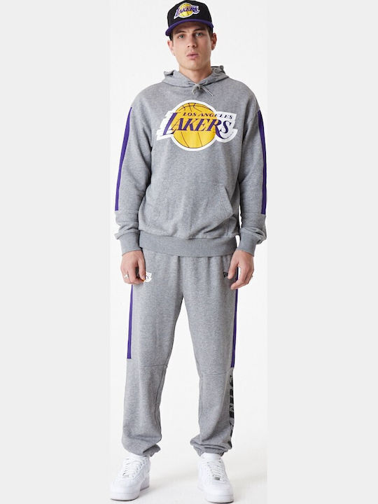 La Lakers Φούτερ με Κουκούλα Γκρι