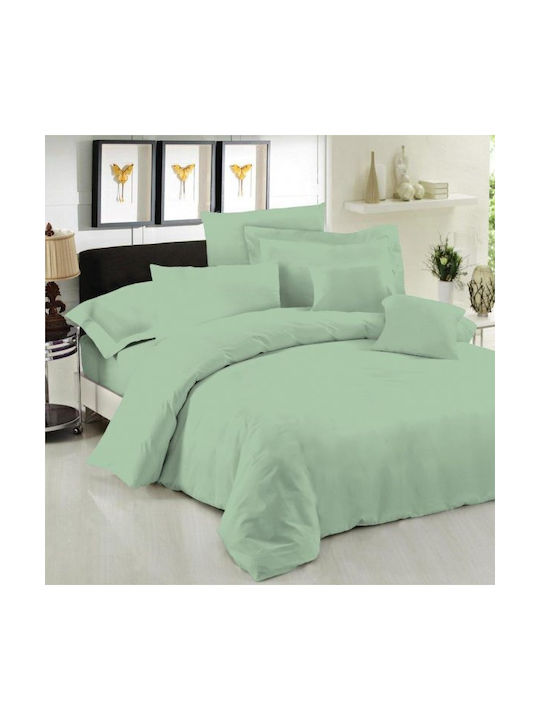 Le Blanc Pillowcase Set with Envelope Cover Green 50x70cm.