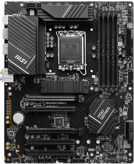 MSI Pro B760-P DDR4 II Motherboard ATX με Intel 1700 Socket 7E29-001R
