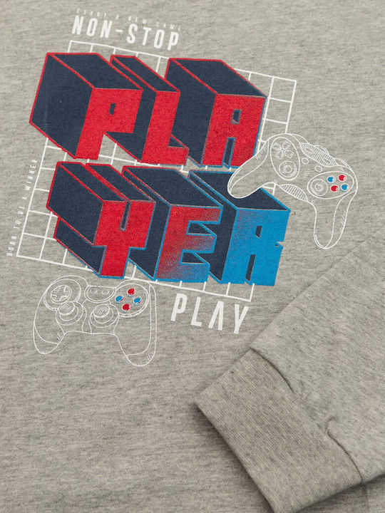 Minerva Kids' Pajamas Winter Gray Player