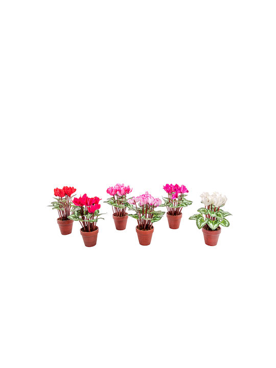 Arpimex Srl Artificial Plant in Small Pot Cyclamen Multicolour 38cm 1pcs