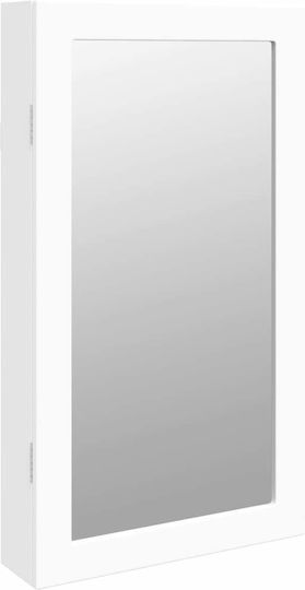 vidaXL 353229 Καθρέπτης Ορθογώνιος Λευκός & LED Φωτισμό 67x37.5cm