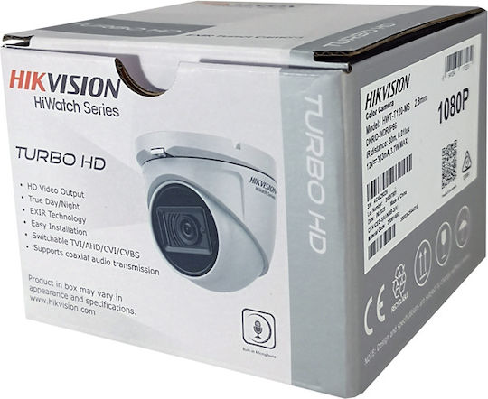 Hikvision HWT-T120-MS CCTV Surveillance Camera Full HD 1080p Waterproof with Microphone and Lens 2.8mm