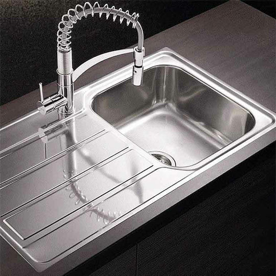 Pyramis Athena 1B 1D 100178701 Drop-In Мивка Inox Сатен Ш79xД50см Сребрист