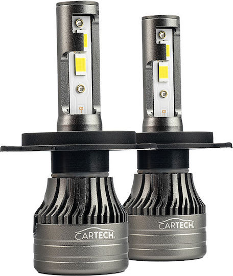 Cartech Λάμπες H4 LED 6500K Ψυχρό Λευκό 60W 2τμχ