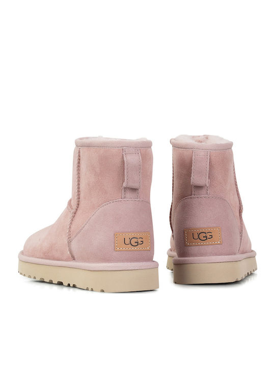 Classic Mini II Suede Women's Ankle Boots Light Pink