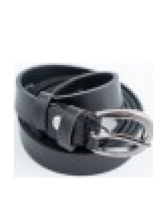 Ageridis Leather Δερμάτινη Γυναικεία Ζώνη Μαύρη