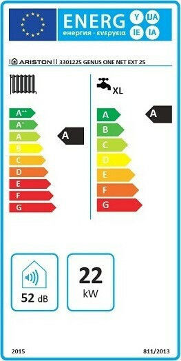 Ariston Genus Net EXT Стенен Котел Кондензация Газови с горелка 21496ккал/ч
