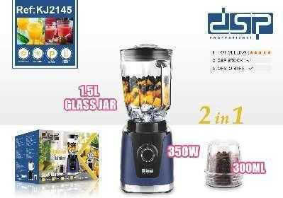 Mixer mit Glaskrug 1,5 l 350 W Blau 615068
