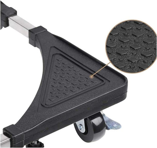 LAL-7274-6565 Adjustable Base For Washer/Kitchen/Fridge made of Plastic with Wheels 65x65εκ. 1pcs
