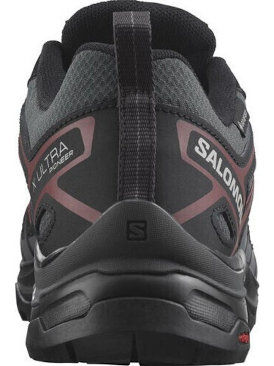 Salomon X Ultra Pioneer Gtx Γυναικεία Ορειβατικά Παπούτσια Αδιάβροχα με Μεμβράνη Gore-Tex Μαύρα
