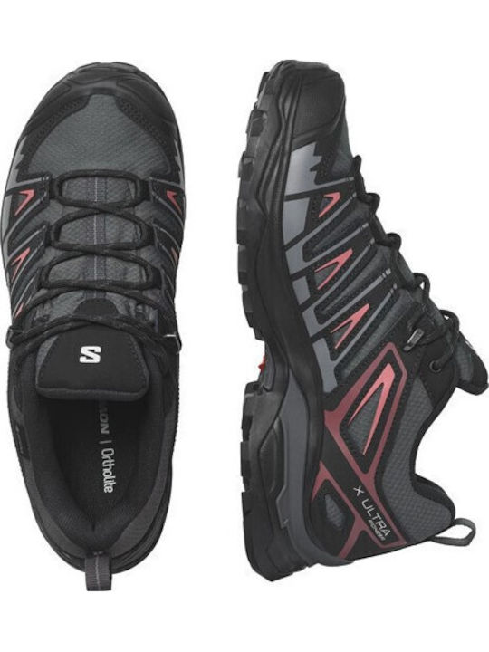 Salomon X Ultra Pioneer Gtx Γυναικεία Ορειβατικά Παπούτσια Αδιάβροχα με Μεμβράνη Gore-Tex Μαύρα