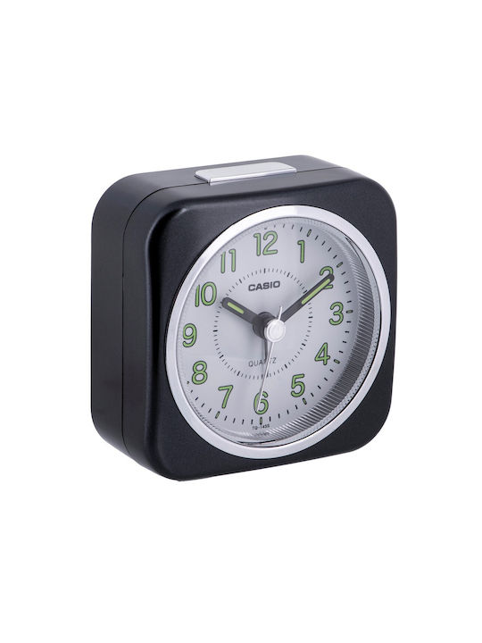 Casio Επιτραπέζιο Ρολόι με Ξυπνητήρι Μαύρο TQ-143S-1E
