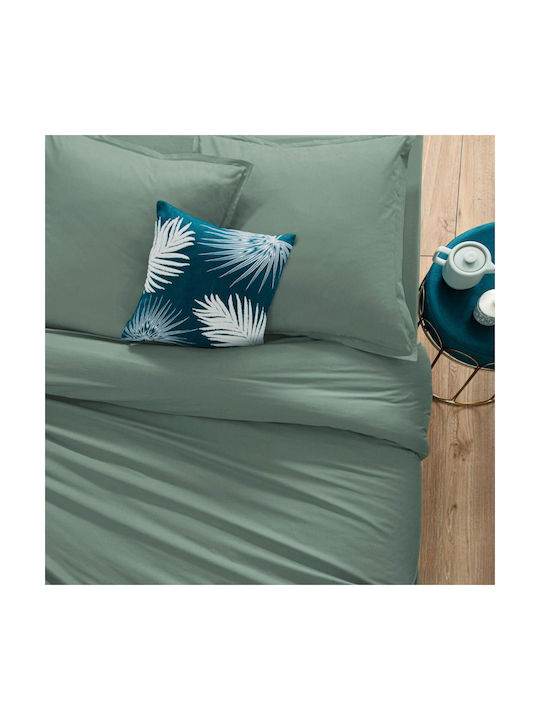 Decorative Pillow Case A-s D'oreiller 100% Cotton Celadon 63x63cm