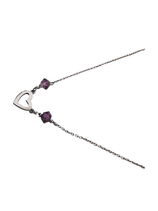 Kosmima1 Necklace with design Heart from Gold 14K
