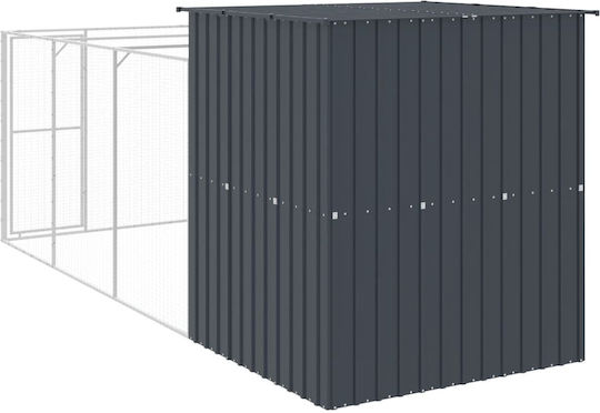 vidaXL Hundehaus Groß Metallisch Außenbereich Gray 165xx181cm
