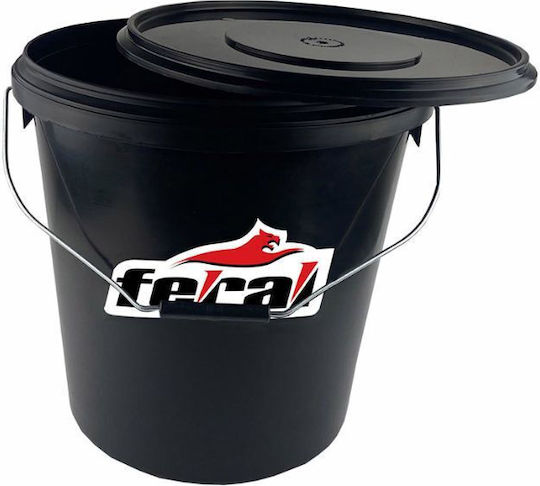 Feral Plastic Waste Bin 18lt Black