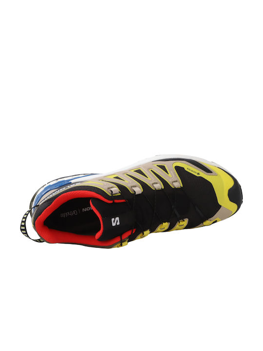 Xa Pro 3d V9 Ανδρικά Αθλητικά Παπούτσια Trail Running Αδιάβροχα με Μεμβράνη Gore-Tex Black / Buttercup / Lapis Blue