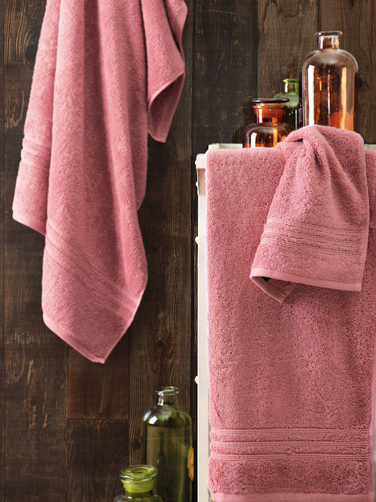 Rythmos 3pc Bath Towel Set Aria Bordo 02 Weight 600gr/m²