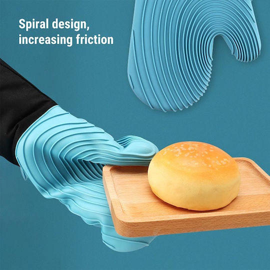 Thermo Pro Silicone Oven Mitts Set Black GL-01 2pcs