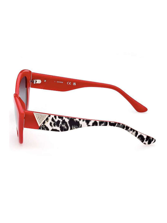 Guess Women's Sunglasses with Red Plastic Frame and Red Lens GU7868 66A