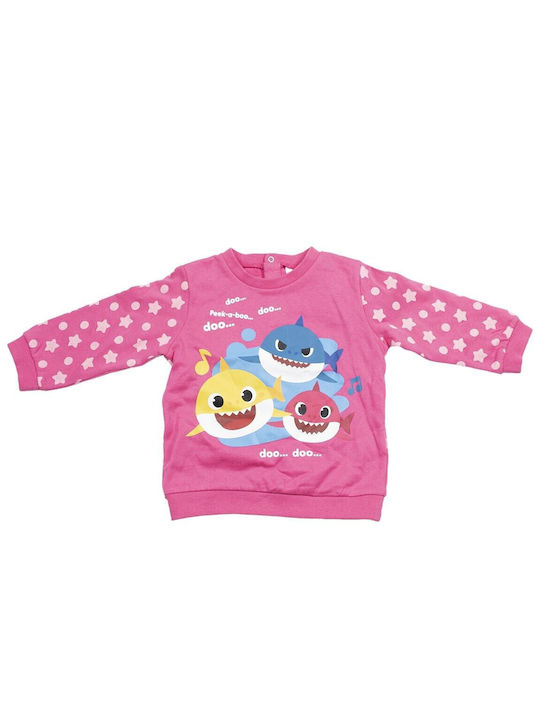 PinkFong Copilăresc Set de pantaloni de trening Roz 2buc