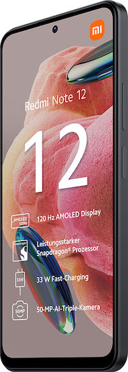 Xiaomi Redmi Note 12 4G NFC Dual SIM (4/128GB) Onyx Gray