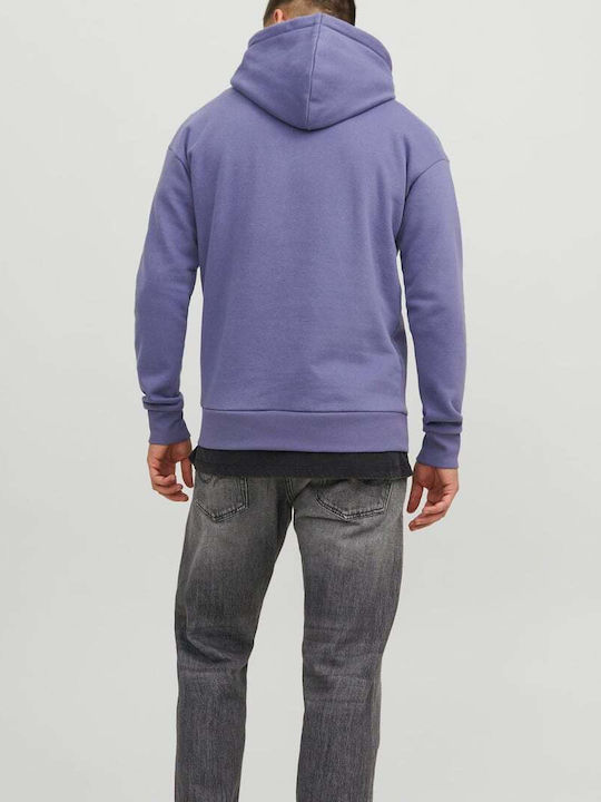 Jack & Jones Sweat Men's Sweatshirt with Hood Purple