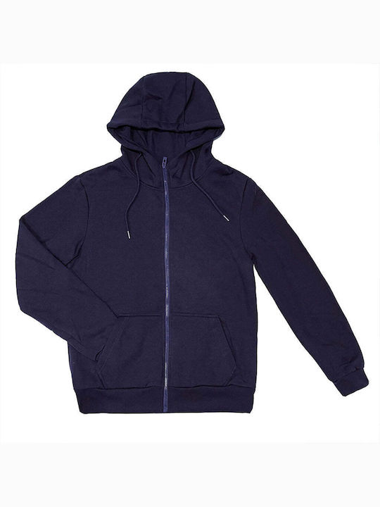 Ustyle Men's Sweatshirt Jacket with Hood Blue