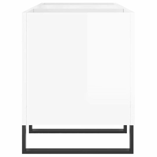 vidaXL Glänzend Hi-Fi Möbel Weiß 38x121x48cm